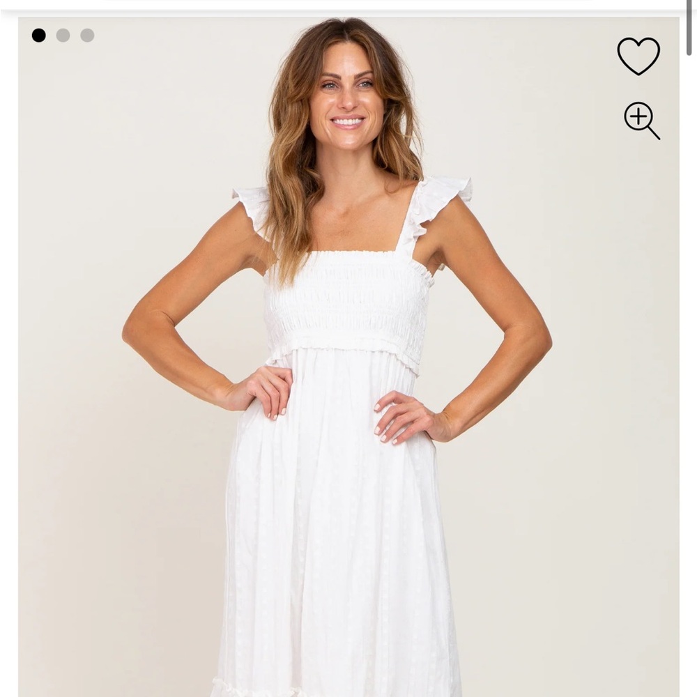 Pinkblush Maternity Ruffle Sleeve Dress